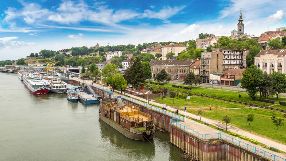 Belgrade,Cityscape,From,The,Sava,River,In,Serbia,In,A