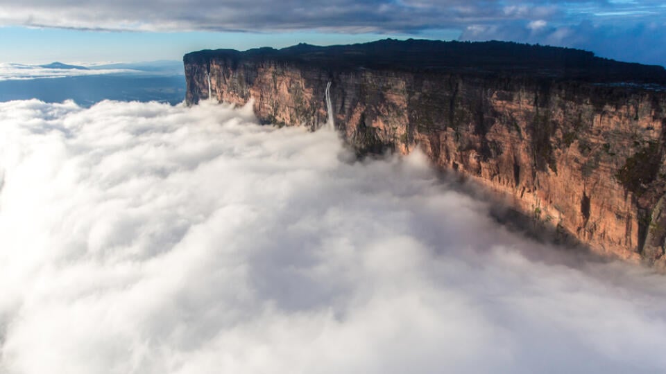 Roraima,Mountain,From,Helicopter,,Venezuela.