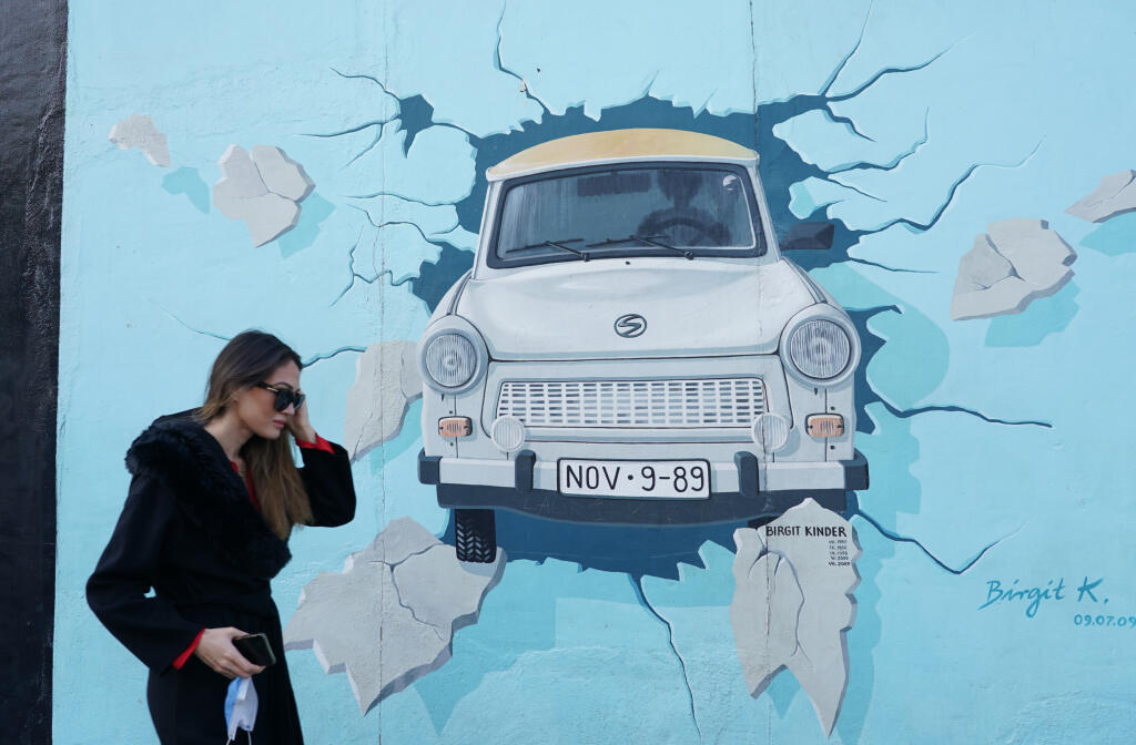 Views Of Berlin Wall Ahead Of German Reunification 30th Anniversary