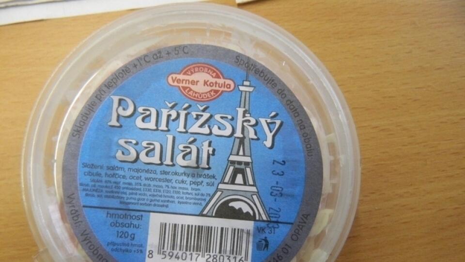 V parížskom šaláte našli baktérie listérie.