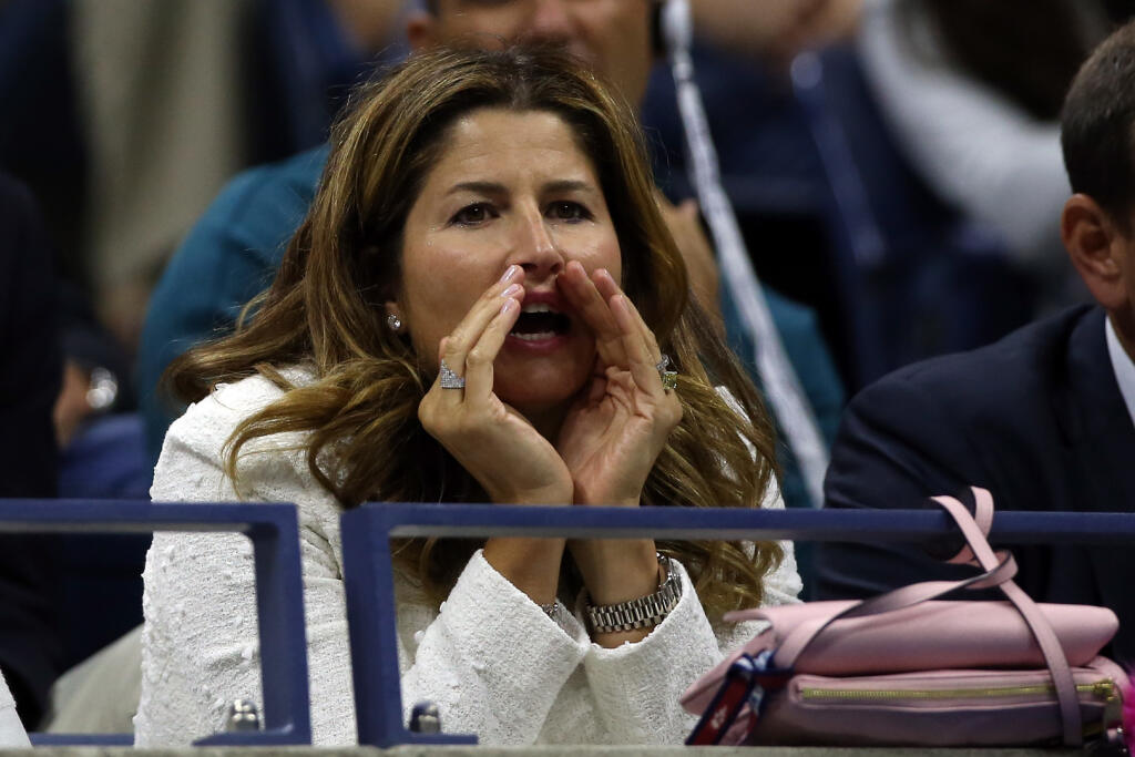Mirka Federerová sprevádza svojho manžela neustále.
