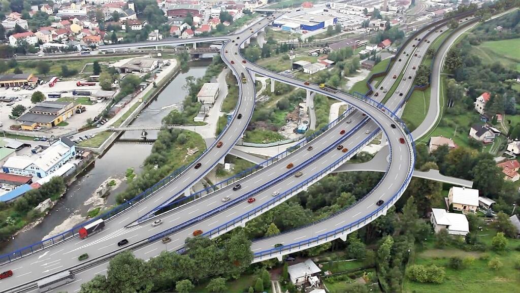 Vizualizácia diaľnice D3 ponad Čadcu.