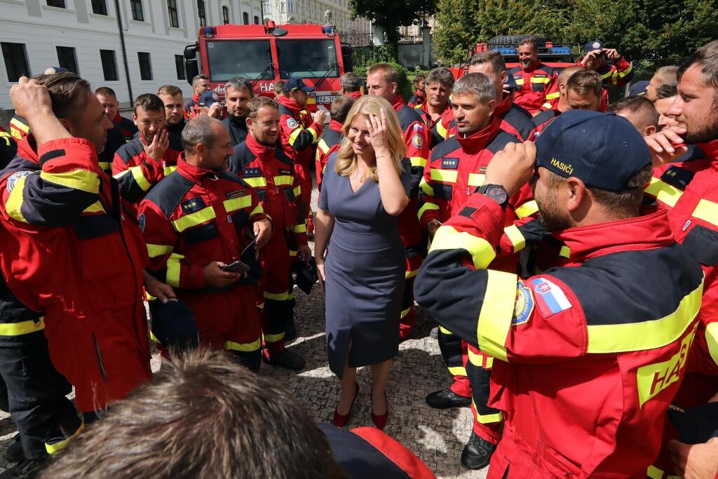 Hasičom osobne poďakovala aj prezidentka Zuzana Čaputová.