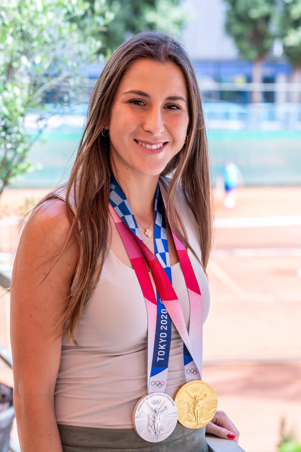 Benčičová sa svojimi medailami z olympiády prišla pochváliť aj do Bratislavy.