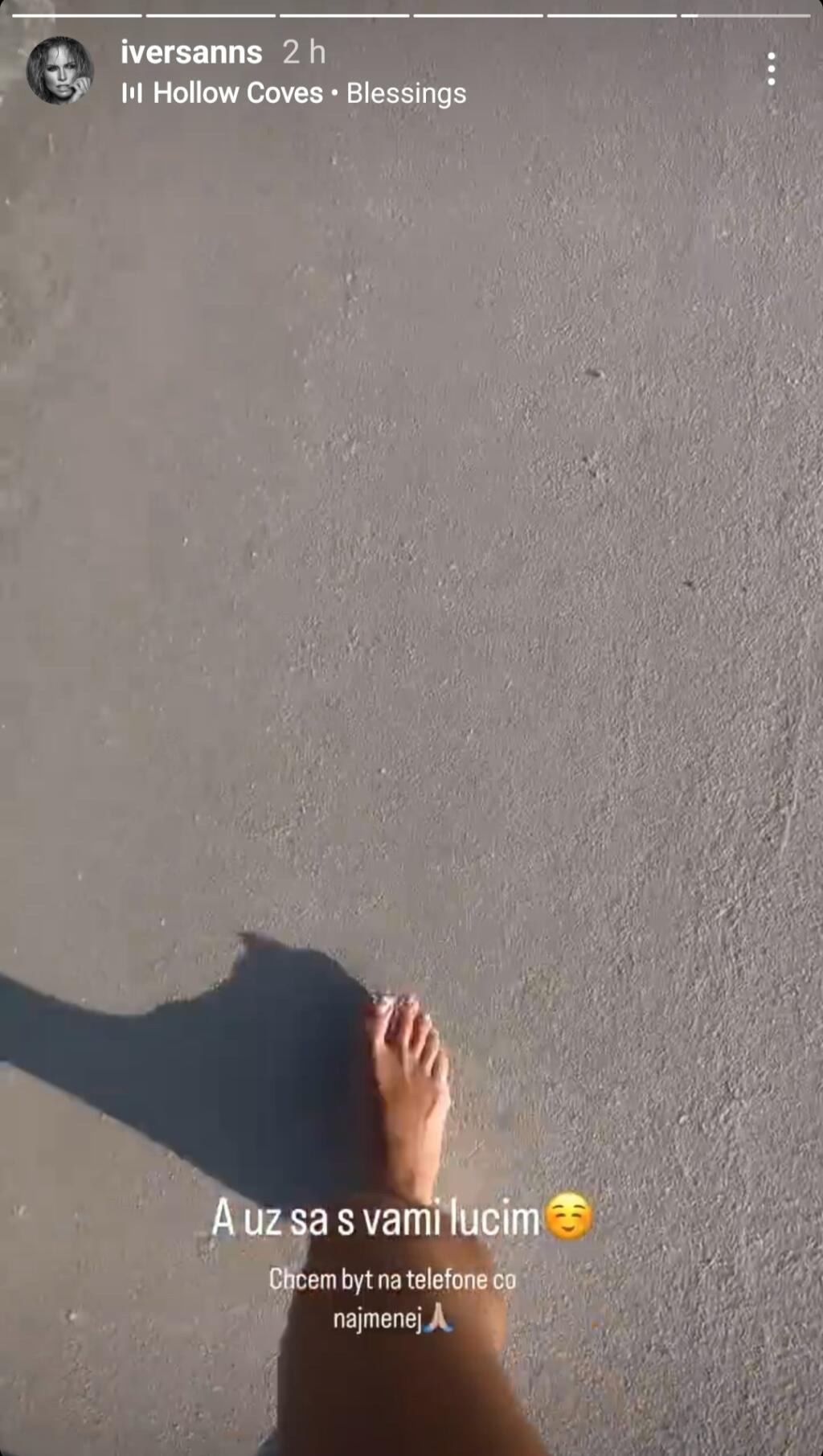 Ivana sa chce venovať rodine a užívaniu si. Preto na Instagrame veľmi aktívna nie je. Z času na čas však obaja čosi pridajú a potešia tak oči svojich fanúšikov.