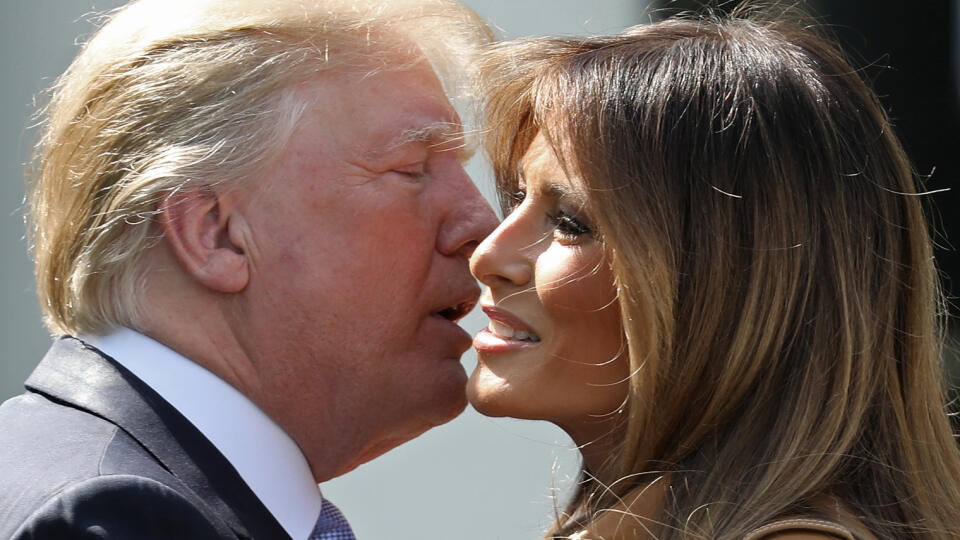 Donald Trump s manželkou Melaniou.