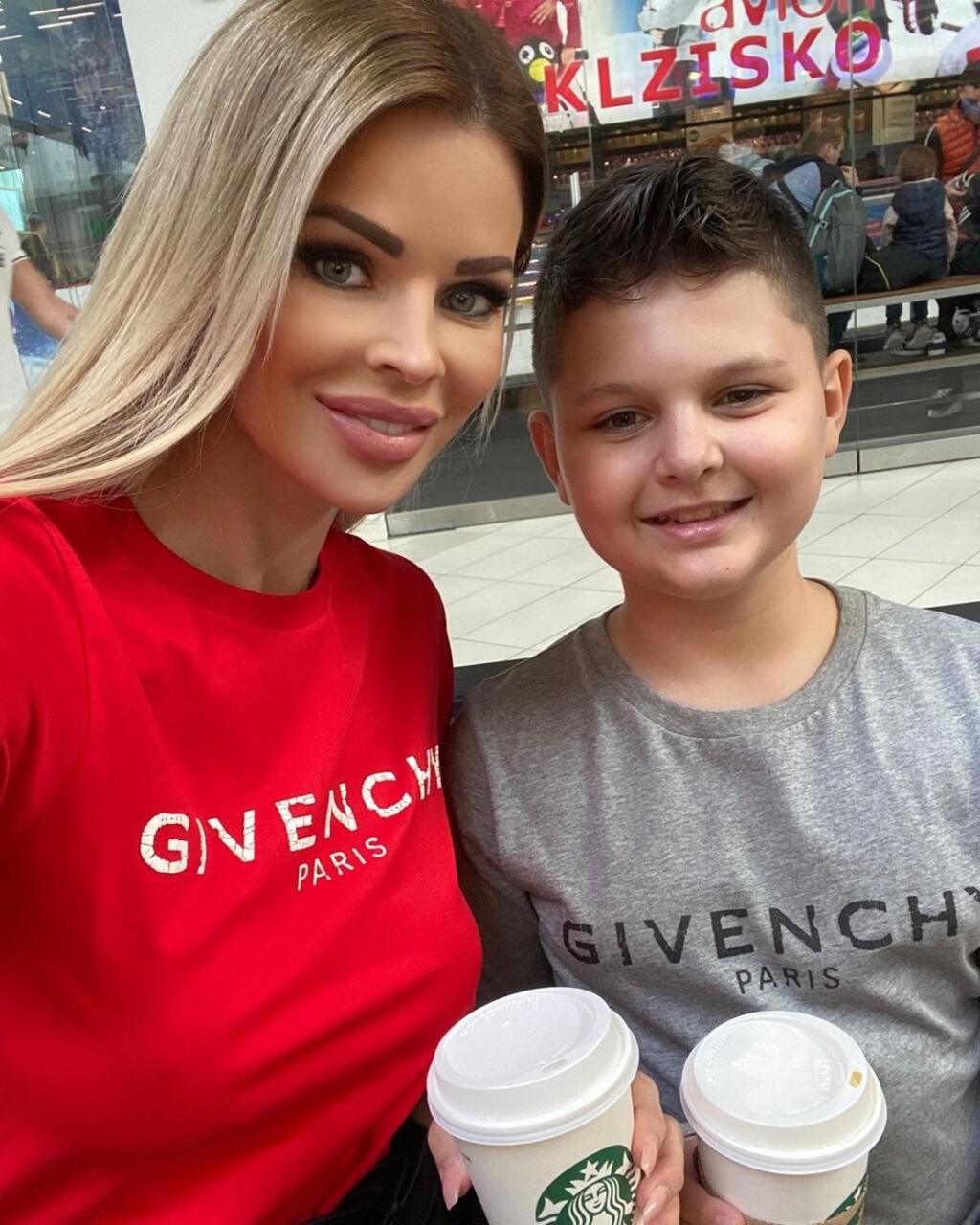Silvia Kucherenko so synom Alexkom