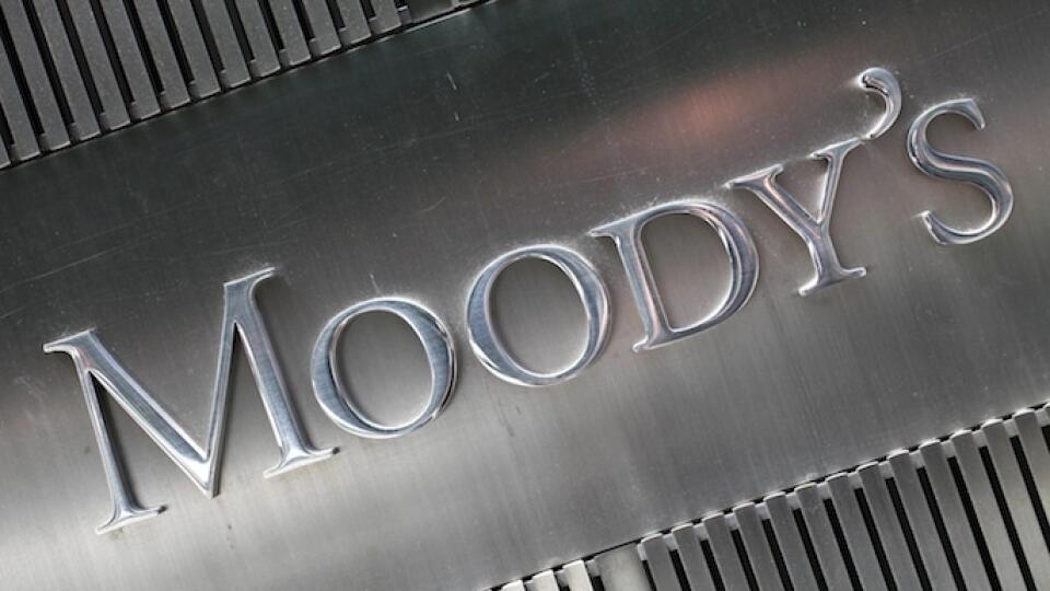 A sign for Moody's Corp. is shown Aug. 13, 2010 in New York. Moody's Investors Service is a credit rating agency. (AP Photo/Mark Lennihan)