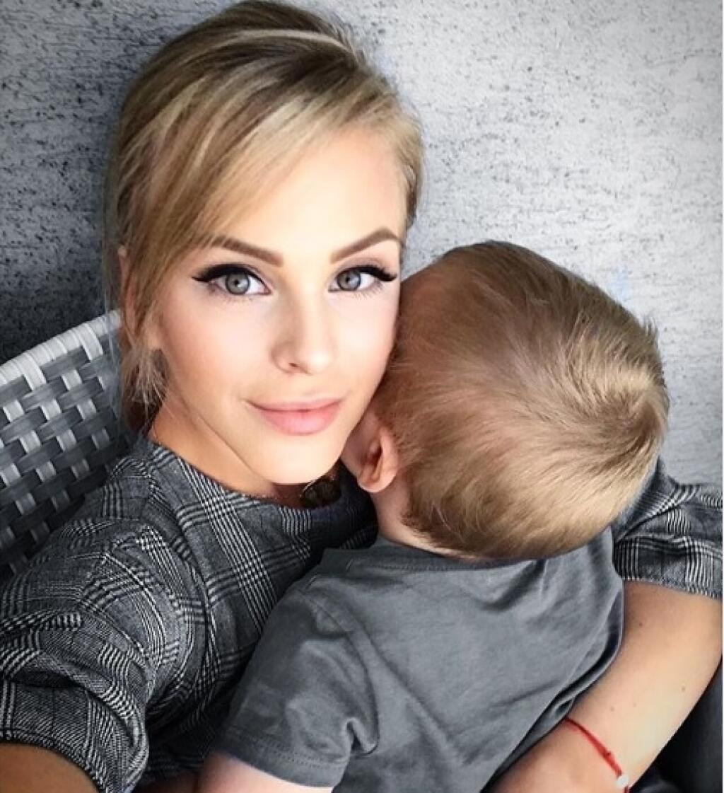 Barbora Balúchová s malým Alexandrom