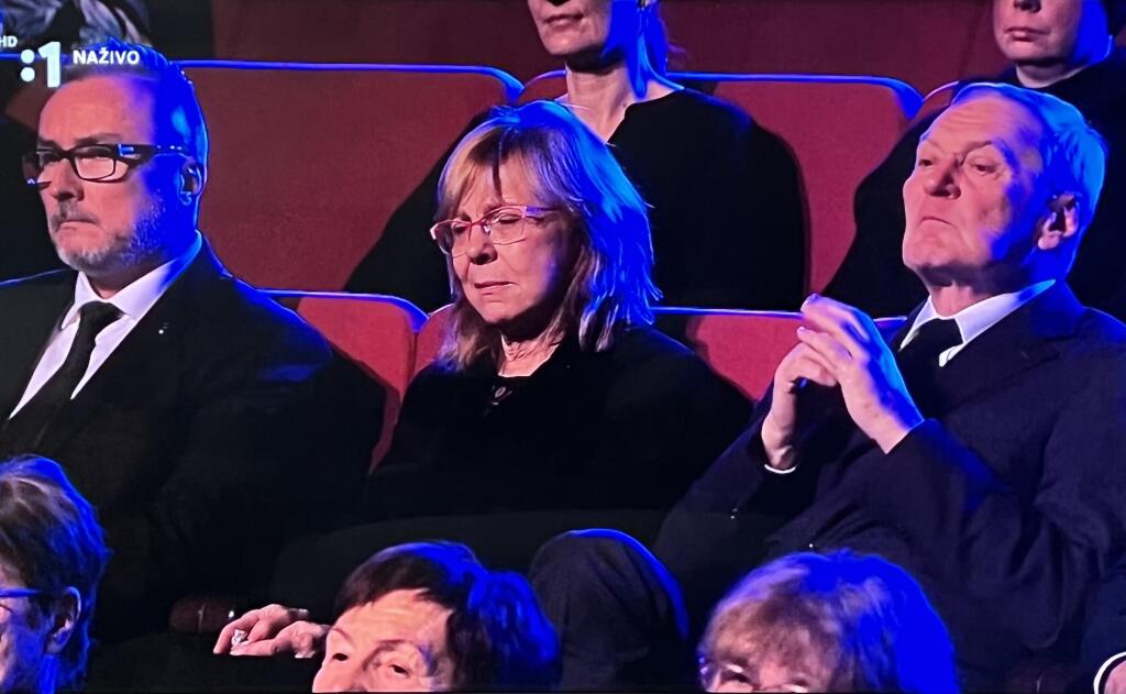 V hľadisku sedeli deti Maríny Kráľovičovej - Na zábere dcéra Jana.