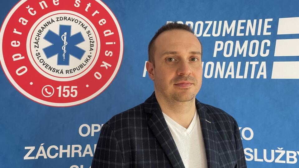 Marián Podmajerský z Operačného strediska záchrannej zdravotnej služby na Slovensku