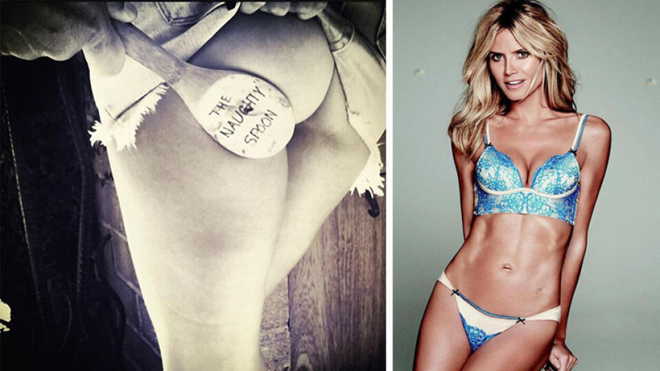 Heidi Klum opäť provokuje, kto ju vytrieskal varechou po zadočku?