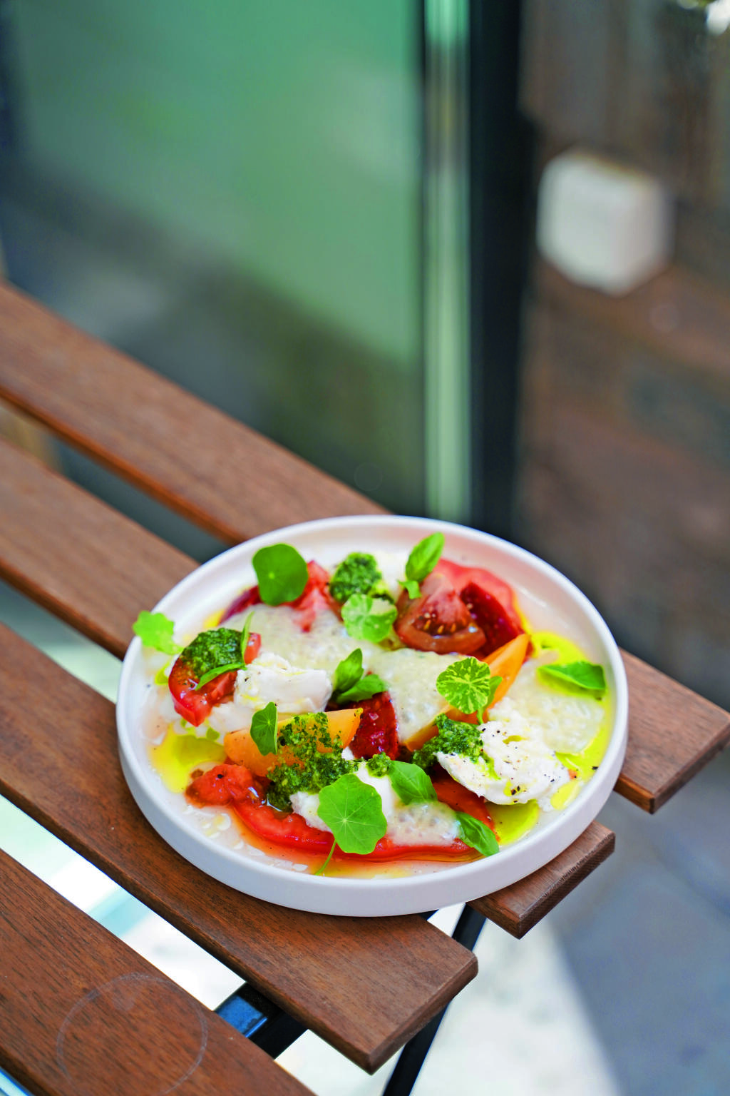 Chef Erik Volk's tomato salad.