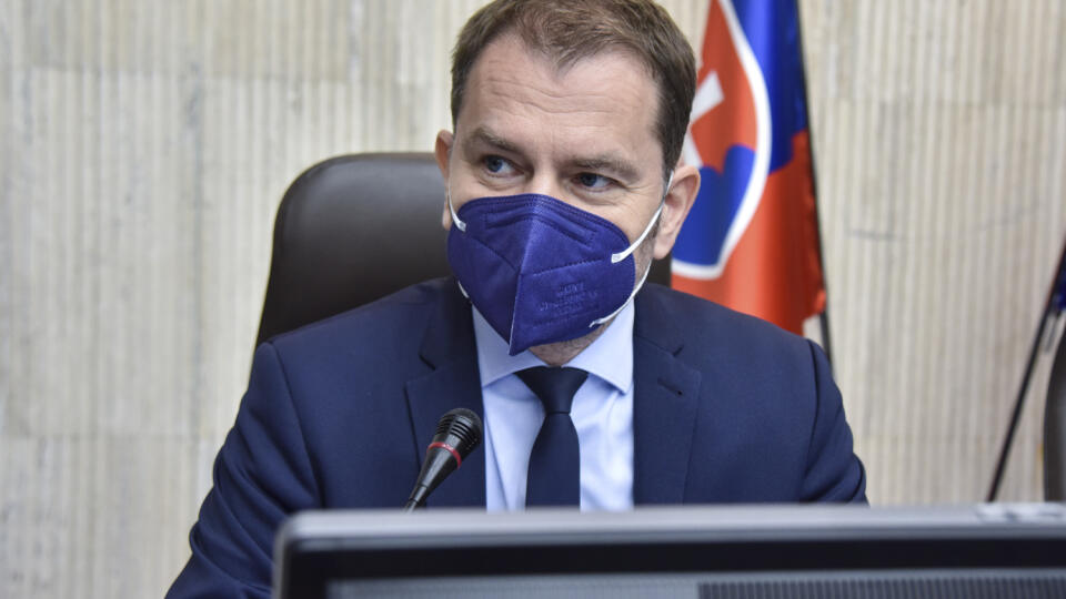 Na snímke podpredseda vlády SR a minister financií SR Igor Matovič (OĽANO) počas 13. rokovania vlády SR 26. mája 2021 v Bratislave. FOTO TASR - Pavol Zachar