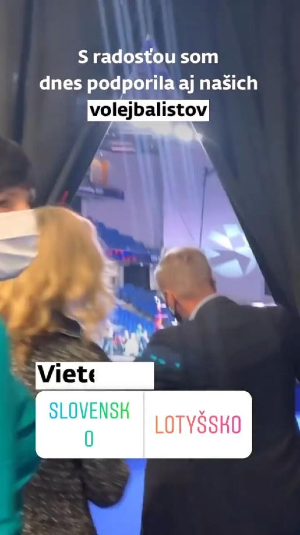 Medzi divákmi na ME vo volejbale sa objavila aj predsedníčka politickej strany Za ľudí a ministerka Veronika Remišová, ktorá si na volejbal odskočila v rámci pracovnej cesty v Estónsku.