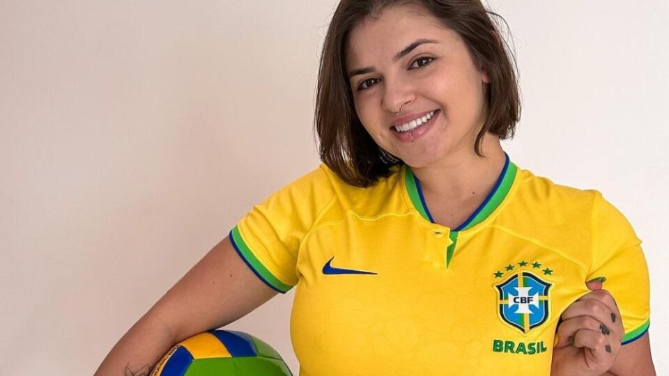 Takto fandila Kerolay Brazílii počas MS vo futbale.