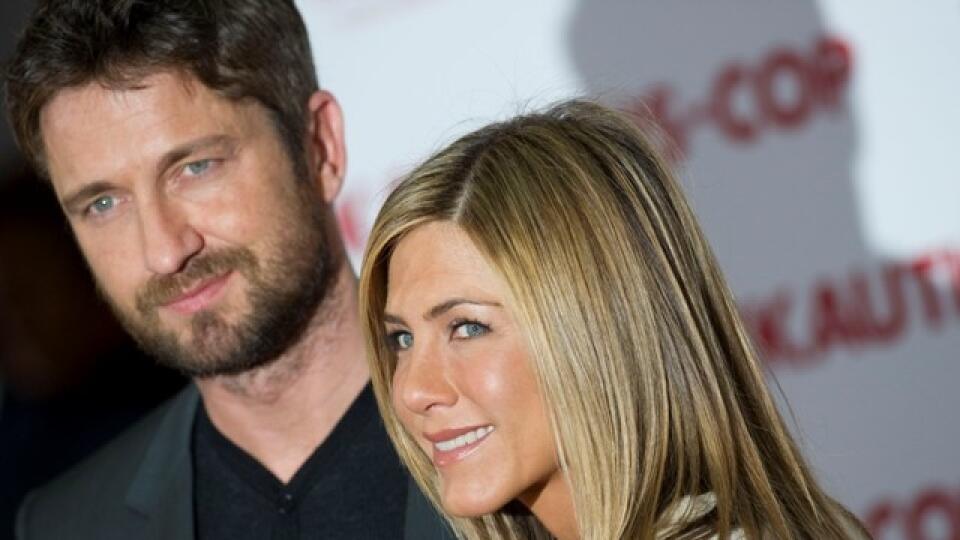 Jennifer Aniston a Gerard Butler na premiére v Berlíne