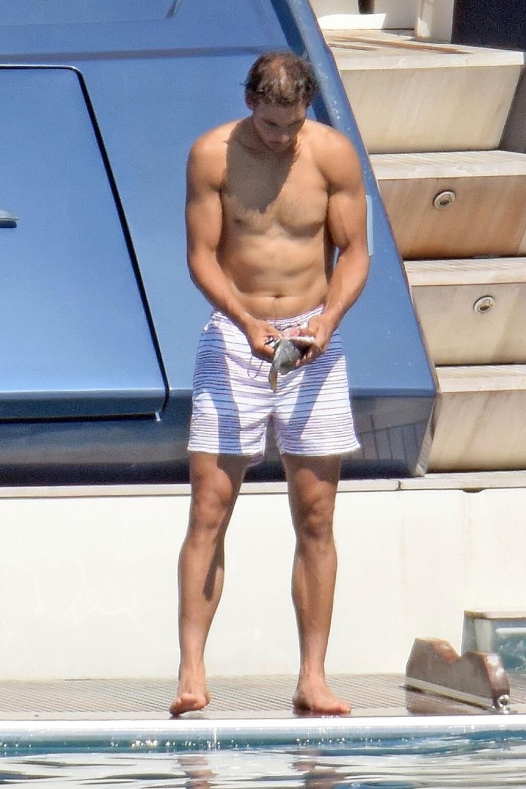Exclusive__Rafa Nadal with some friends during a holiday in Formentera