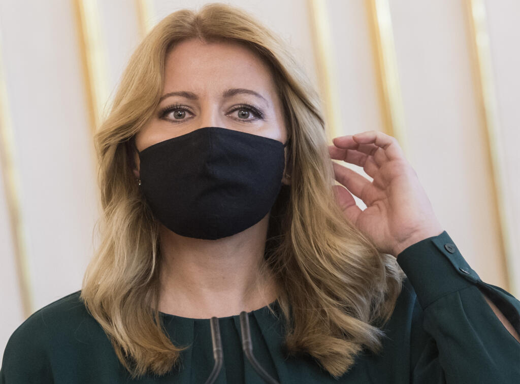 Na snímke prezidentka SR Zuzana Čaputová počas vyhlásenia k prípadu Jozefa Chovanca, ktorý zomrel v roku 2018 v Belgicku, 10. septembra 2020 v Bratislave. FOTO TASR - Martin Baumann