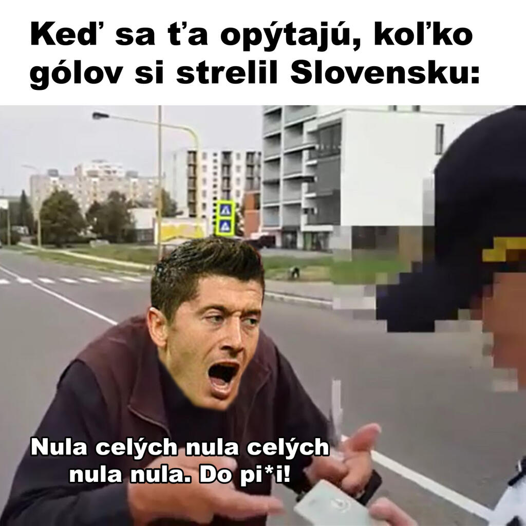 Hviezdny Lewandowski si proti Slovákom gólovo neškrtol a internet mu to dal pocítiť vtipmi.