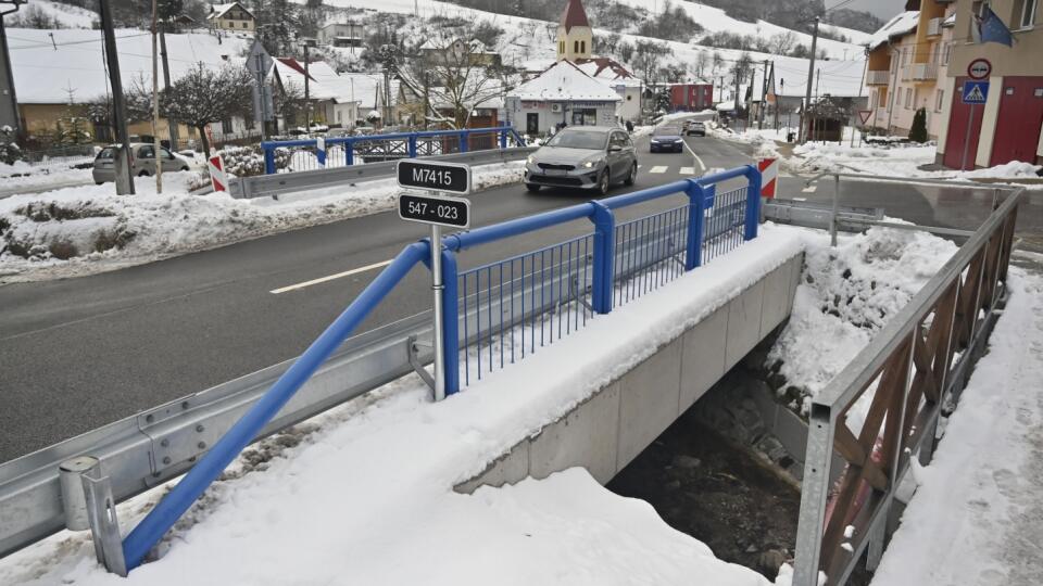 Zrekonštruovaný most M7415 na zrekonštruovanom úseku cesty II/547 hranica okresu Košice/Košice okolie-Spišské Vlachy v Košickej Belej.