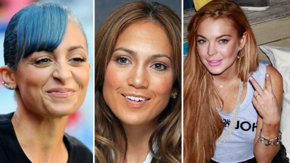 Nicole Richie, Jennifer Lopez, Lindsay Lohan