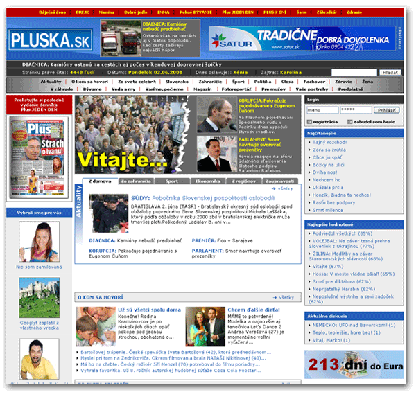 Pluska dnes vstupuje do webového boja
