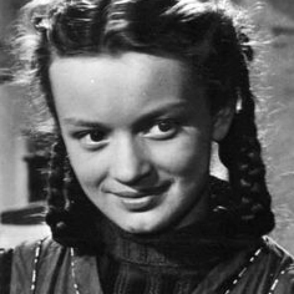 Jana Brejchová vo filme Olověný chléb z roku 1953. Bola to jej prvá úloha.