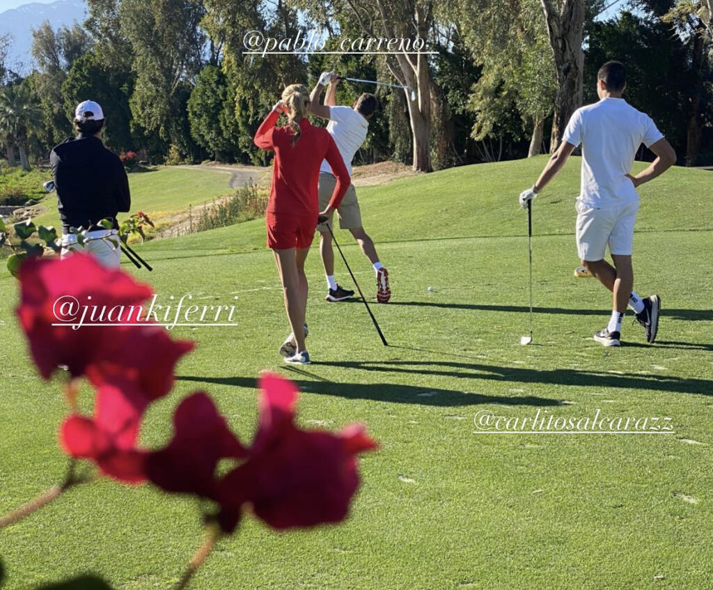 Daniela Hantuchová si na MDŽ zahrala obľúbený golf.