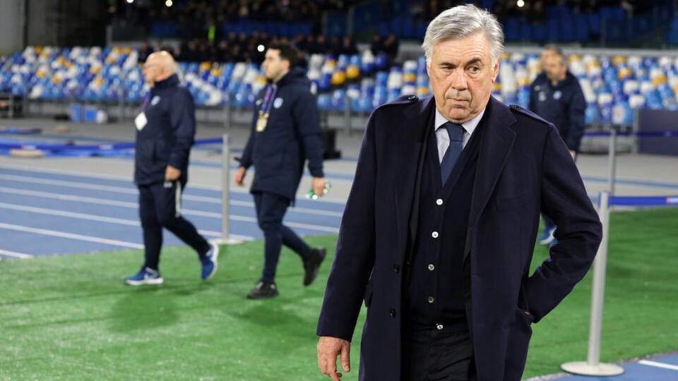 Carlo Ancelotti v poslednom zápase proti Genku.