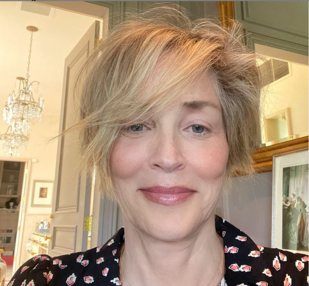 Sharon Stone čerstvo od kaderníka.