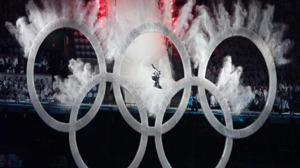 Olympijské kruhy.