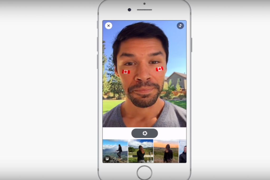 Facebook testuje selfie filtre v Snapchat štýle
