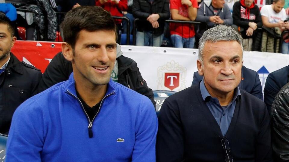 Novak Djokovič s otcom