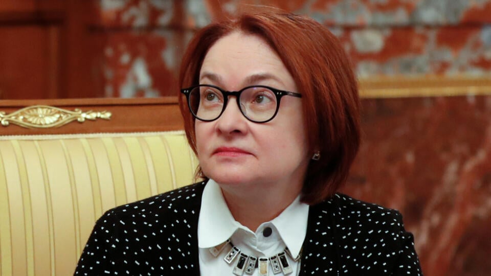 JB 24 Moskva - Šéfka Ruskej centrálnej banky Elvira Nabiullinová počas zasadnutia vlády v Moskve 12. marca 2020. FOTO TASR/AP
Russian Central Bank Chief Elvira Nabiullina attends a government meeting, in Moscow, Russia, Thursday, March 12, 2020. (Dmitry Astakhov, Sputnik, Kremlin Pool Photo via AP)