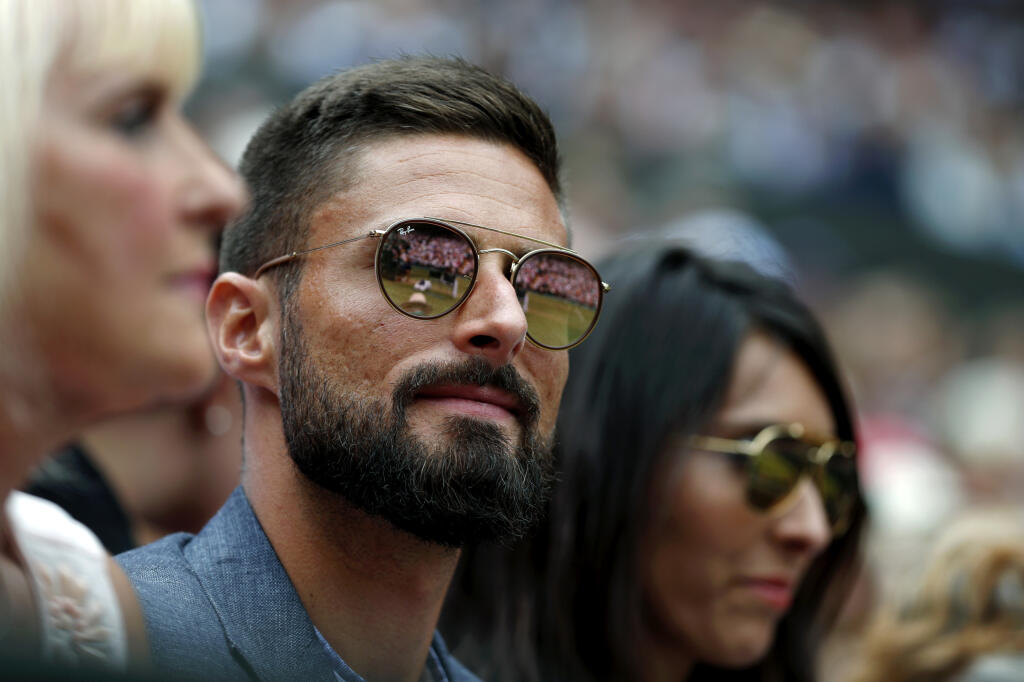 Finále si nenechal ujsť ani futbalista Olivier Giroud.
