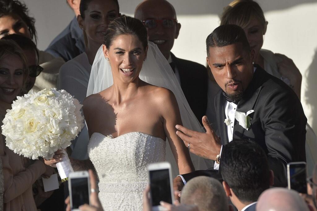Kevin-Prince Boateng bol 10 rokov ženatý s modelkou Melissou Sattou.