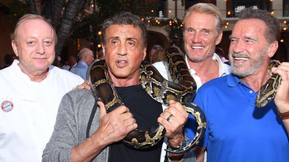 Arnold Schwarzenegger, Sylvester Stallone a Dolph Lundgren