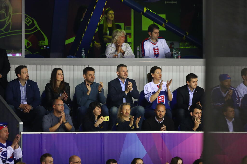 Slovákom fandil aj premiér Peter Pellegrini a Monika Beňová.