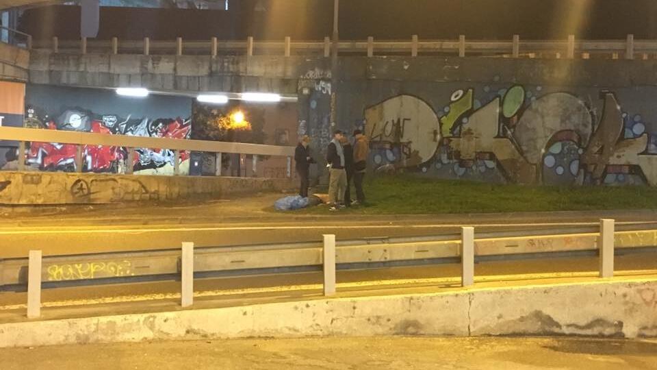 Takto to momentálne vyzerá pod mostom.