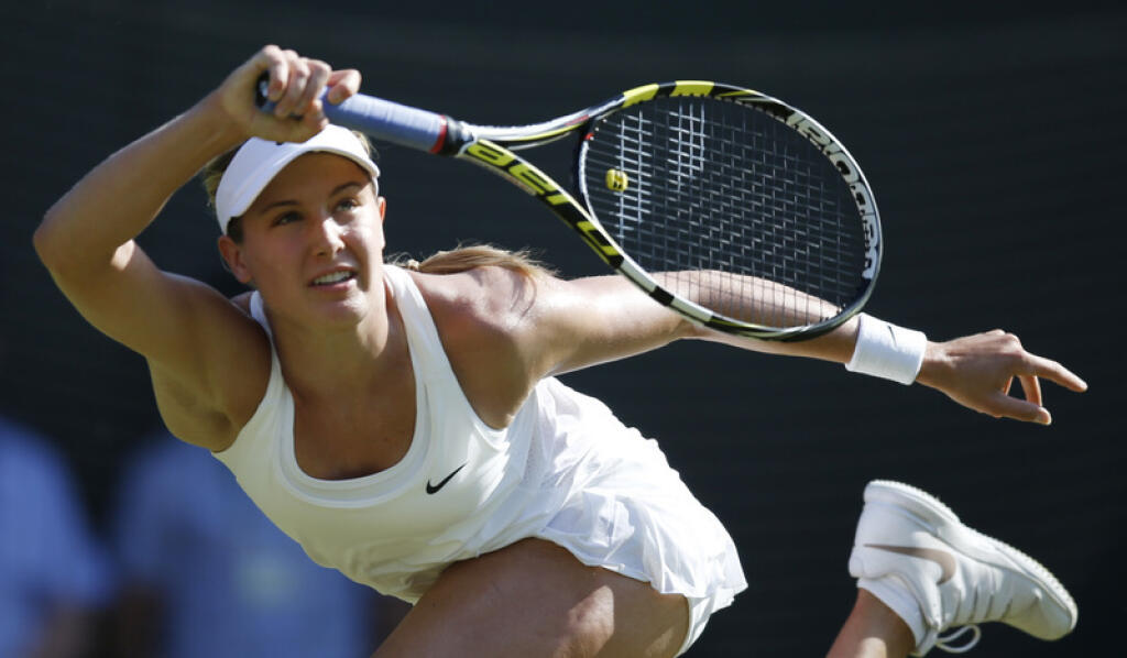 Eugenie Bouchardová na Wimbledone.