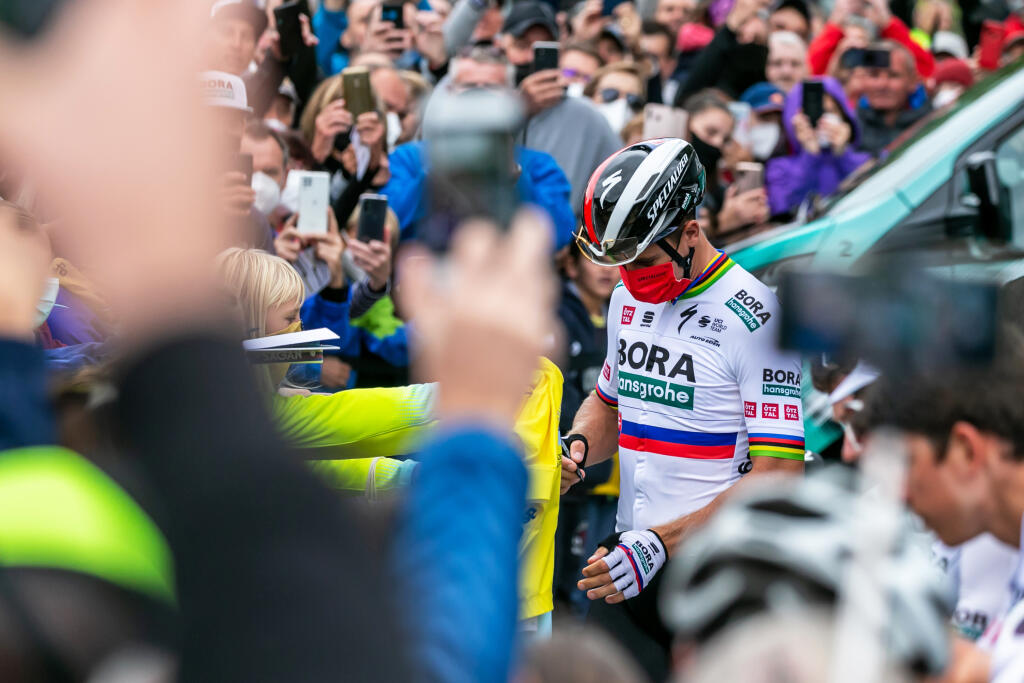 Na snímke je Peter Sagan na štarte štvrtej etapy cyklistických pretekov Okolo Slovenska.