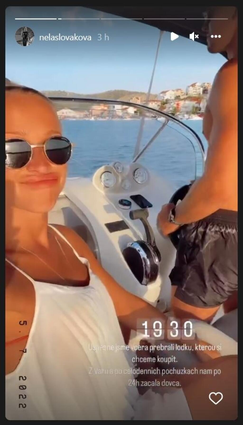 Po párty na festivale v Karlových Varoch si Nela a Lukáš odišli užiť dovolenku v Chorvátsku.