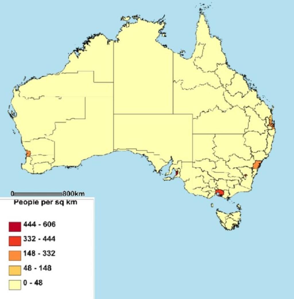 Численность населения австралии. Карта плотности населения Австралии. Плотность населения Австралии. Карта населения Австралии на русском. Распределение населения Австралии.