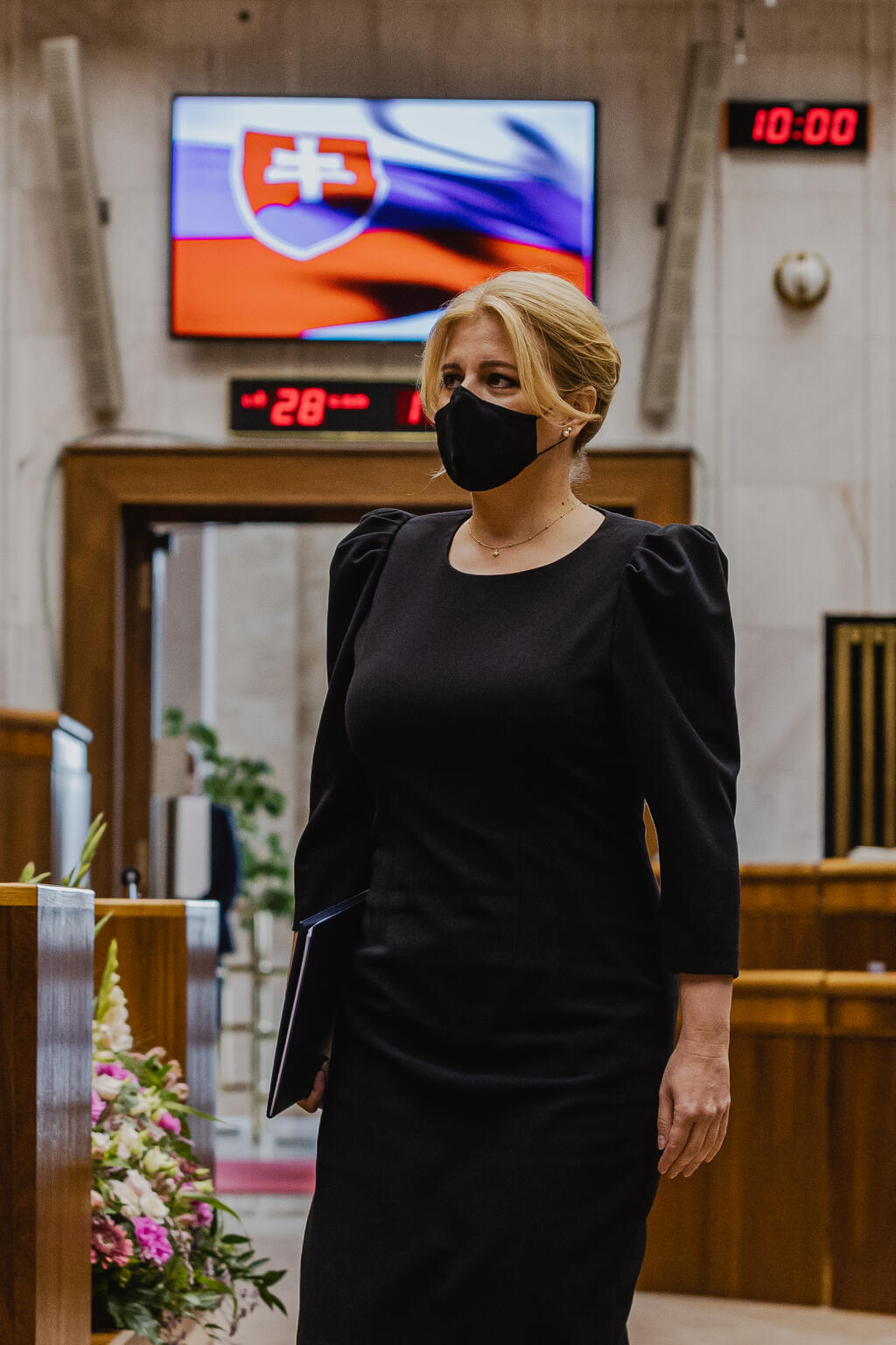 Prezidentka Slovenskej republiky Zuzana Čaputová vystúpila v Národnej rade Slovenskej republiky so Správou o stave republiky. Na snímke Prezidentka Slovenskej republiky Zuzana Čaputová.