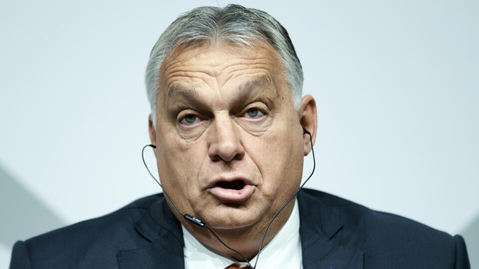 WA 40 Berlín - Maďarský premiér Viktor Orbán reční na panelovej diskusii, ktorú zorganizovali mediálne vydavateľstvá na tému