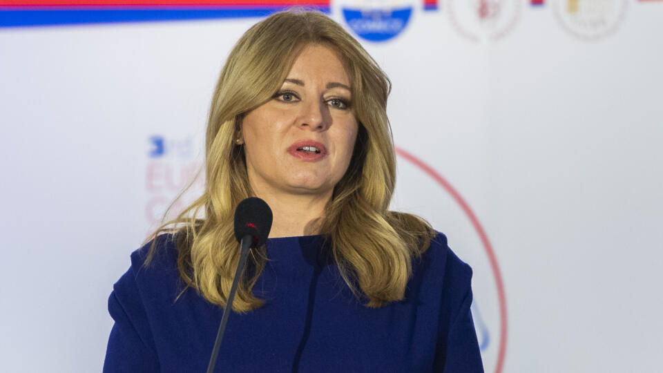 Na snímke prezidentka SR Zuzana Čaputová počas Európskych katolíckych sociálnych dní v Bratislave 18. marca 2022. FOTO TASR - Jaroslav Novák