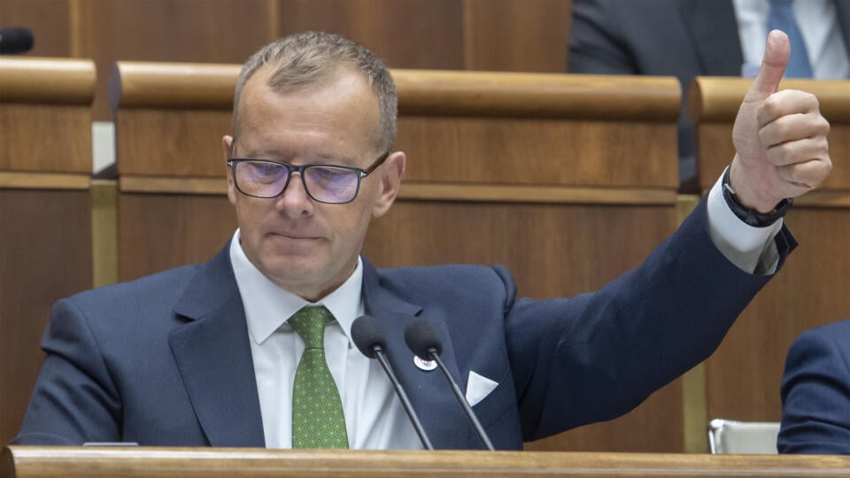 Na snímke predseda NR SR Boris Kollár (Sme rodina) počas 78. schôdze NR SR 6. decembra 2022 v Bratislave. FOTO TASR - Martin Baumann