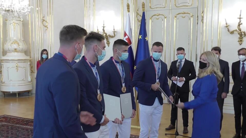 Prezidentka Slovenska Čaputová prijala úspešných slovenských olympionikov