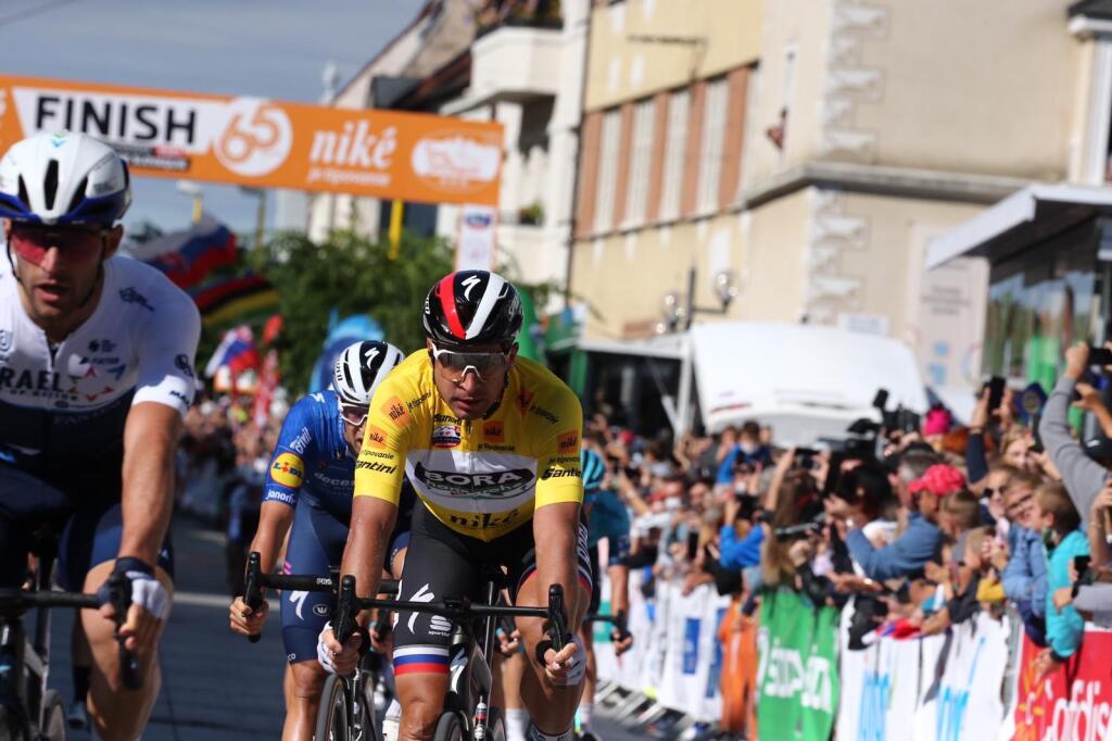 Peter Sagan počas dnešných pretekov Okolo Slovenska